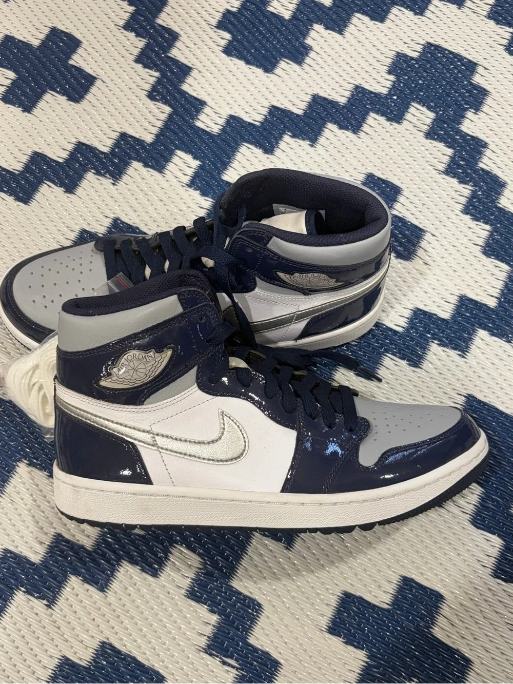 Nike Air Jordan 1 High Golf Shoes 'Midnight Navy' Men’s Size 9 New